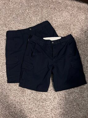 Wearguard‎ Cargo Blue Elastic Waist OEKO-TEX Uniform Work Shorts (2 Pairs)